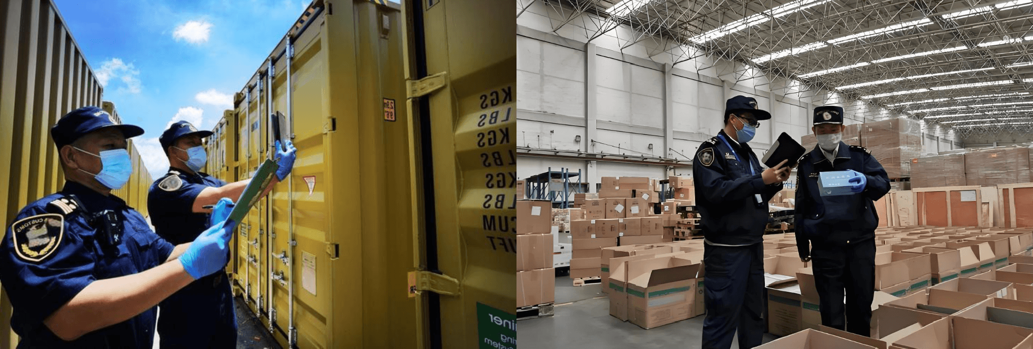Customs Manual Inspection (images for reference only, with no adverse impact or implication)