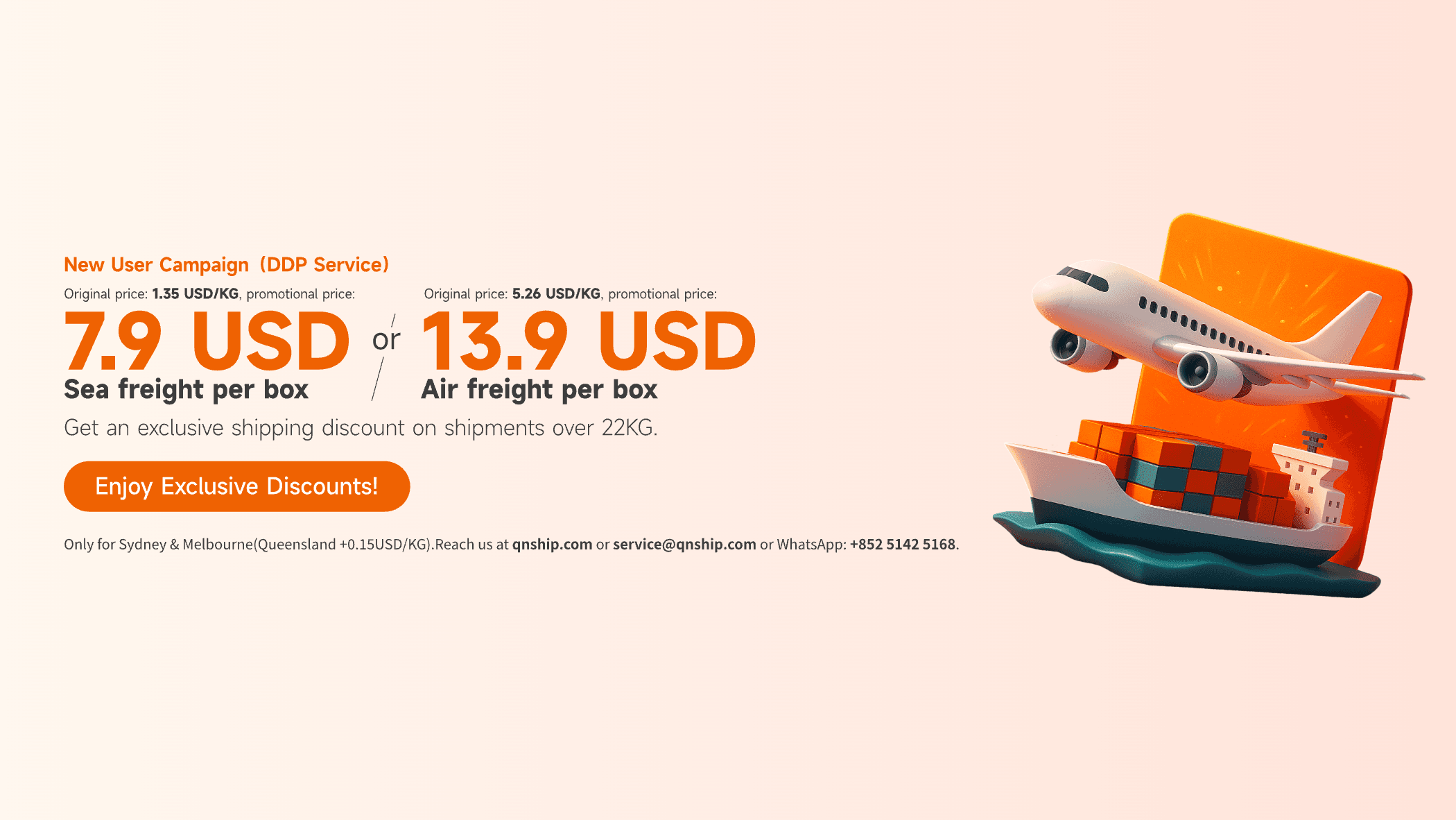 China to Australia Shipping 22KG+